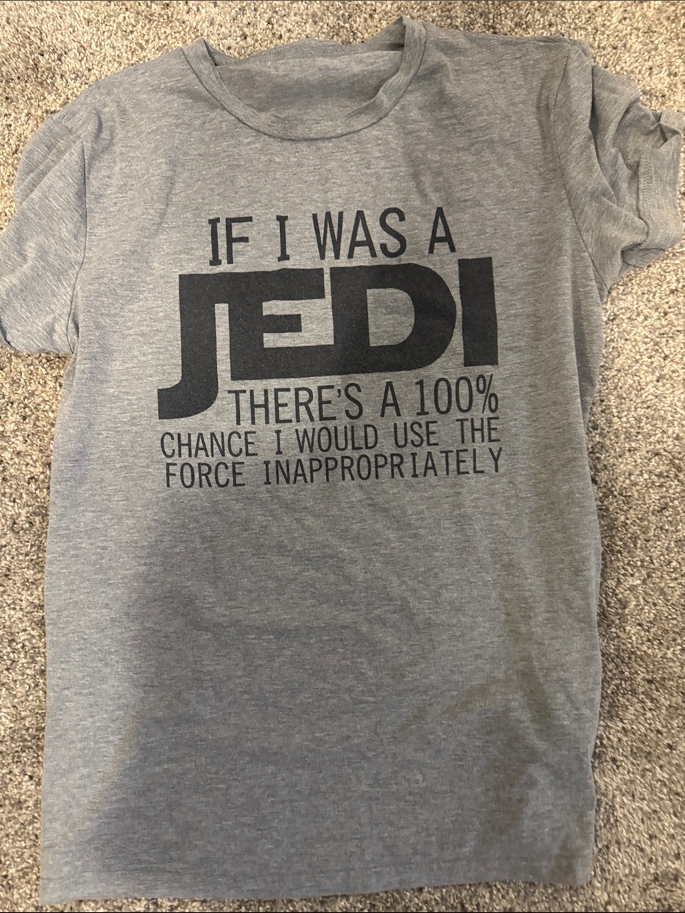 Gray 'If I Was a Jedi' Graphic Tee